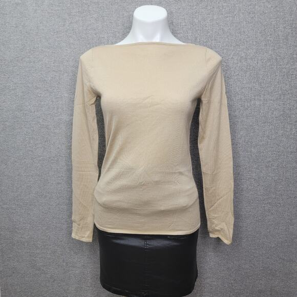 RALPH LAUREN CASHMERE/SILK TOP, SIZE M - Picture 1 of 9